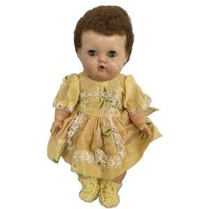 11" American Character TINY TEARS Baby Doll Vinyl Body Hard Plastic Head TLC
